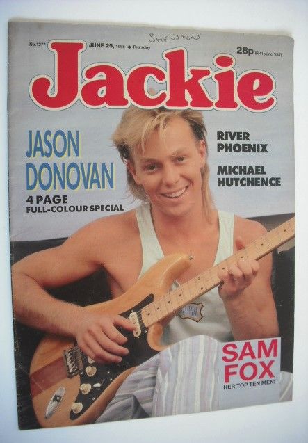 Jackie magazine - 25 June 1988 (Issue 1277 - Jason Donovan cover)