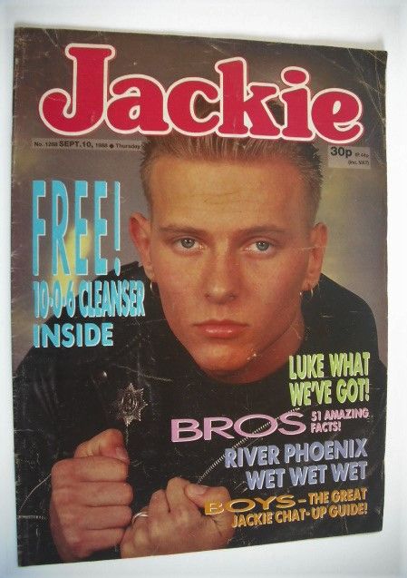 Jackie magazine - 10 September 1988 (Issue 1288 - Luke Goss cover)