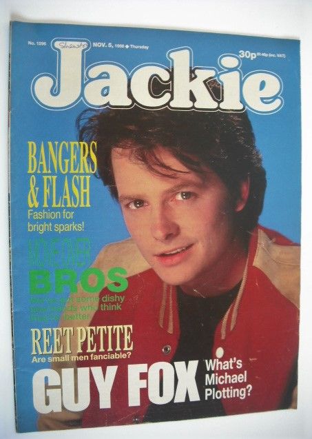 <!--1988-11-05-->Jackie magazine - 5 November 1988 (Issue 1296 - Michael J 