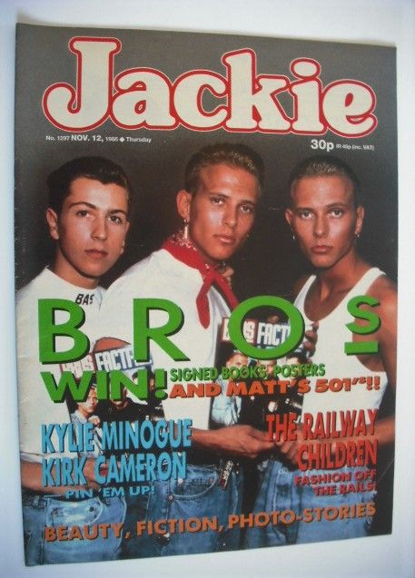 Jackie magazine - 12 November 1988 (Issue 1297 - Bros cover)