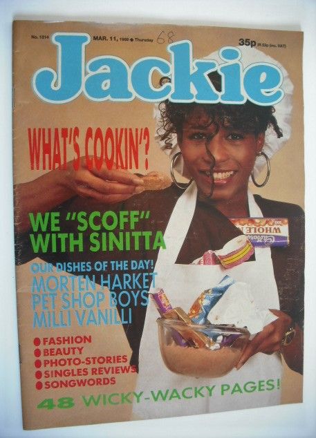Jackie magazine - 11 March 1989 (Issue 1314 - Sinitta cover)