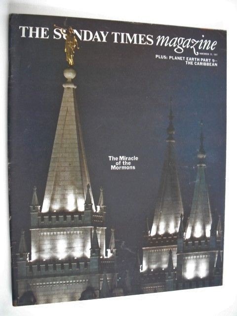 <!--1971-11-21-->The Sunday Times magazine - The Miracle of the Mormons cov