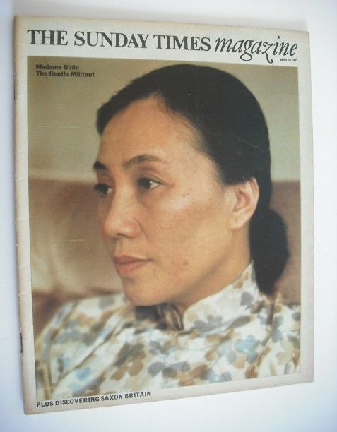 The Sunday Times magazine - Madame Binh cover (29 April 1973)