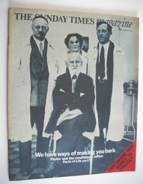 The Sunday Times magazine - We Have Ways Of Making You Bark cover (27 October 1974)