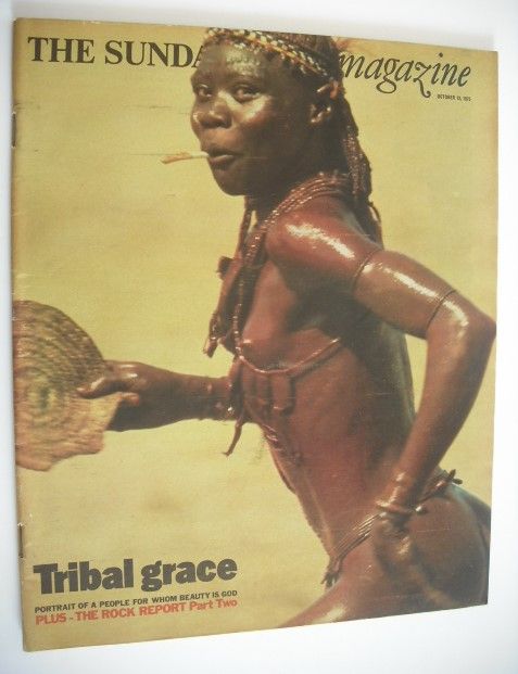 The Sunday Times magazine - Tribal Grace cover (12 October 1975)