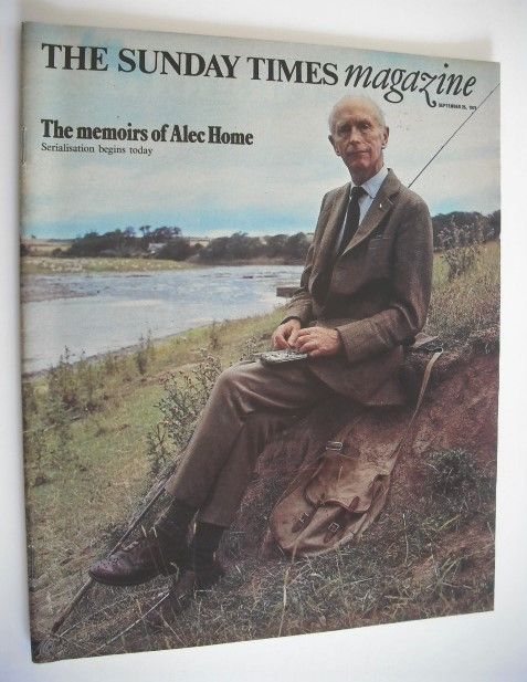 The Sunday Times magazine - Alec Douglas-Home cover (26 September 1976)