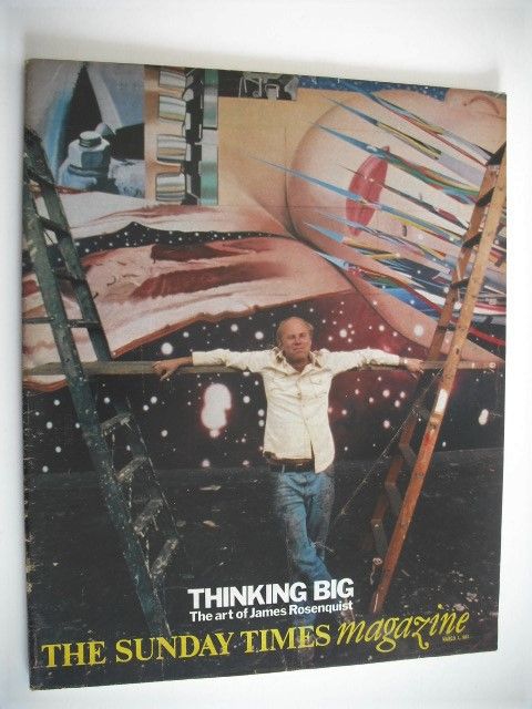 The Sunday Times magazine - James Rosenquist cover (1 March 1981)