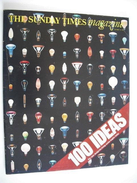 The Sunday Times magazine - 100 Ideas cover (18 October 1981)