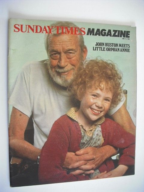 The Sunday Times magazine - John Huston and Aileen Quinn cover (13 June 1982)