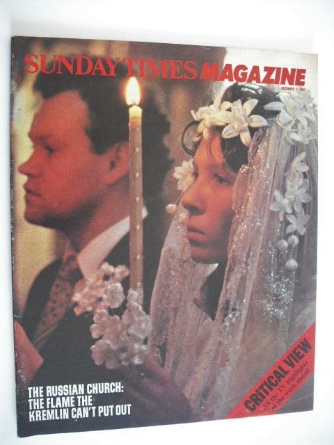The Sunday Times magazine - Church Wedding in Moscow cover (5 December 1982)