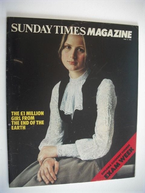 The Sunday Times magazine - Anya Smith cover (12 June 1983)