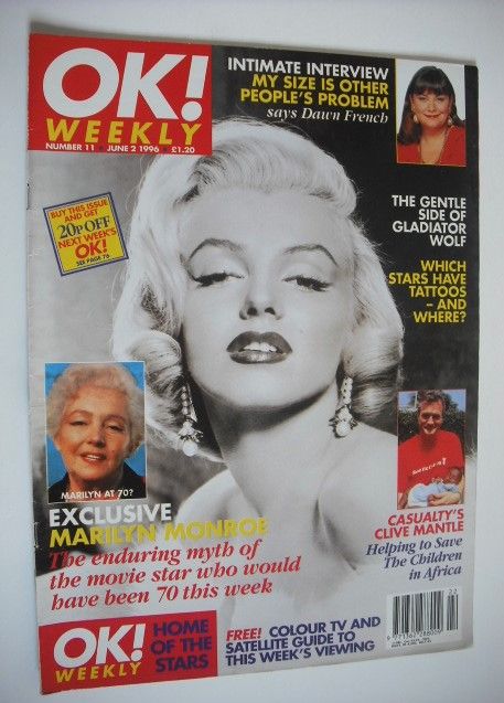 <!--1996-06-02-->OK! magazine - Marilyn Monroe cover (2 June 1996 - Issue 1