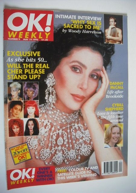 <!--1996-05-19-->OK! magazine - Cher cover (19 May 1996 - Issue 9)