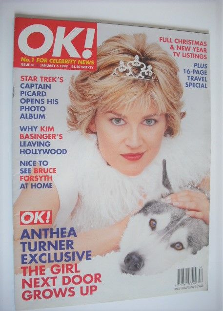 OK! magazine - Anthea Turner cover (5 January 1997 - Issue 41)
