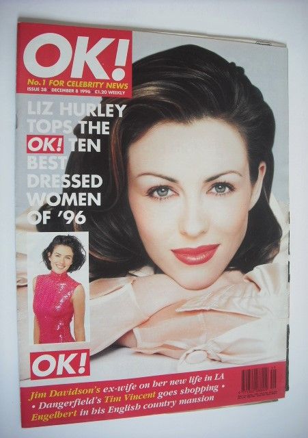 OK! magazine - Liz Hurley cover (8 December 1996 - Issue 38)