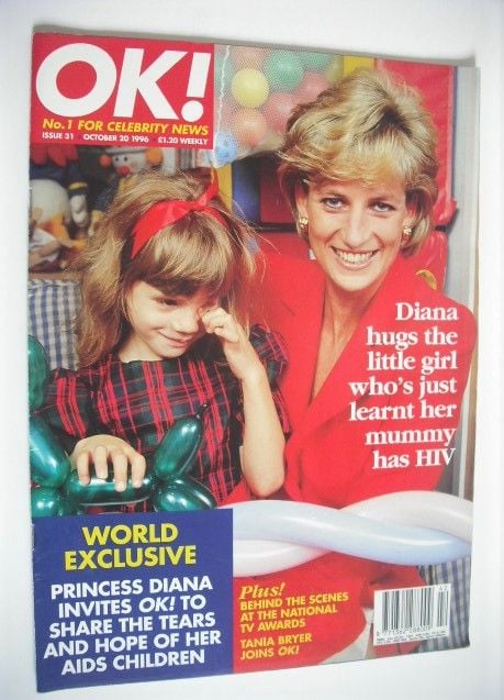<!--1996-10-20-->OK! magazine - Princess Diana cover (20 October 1996 - Iss