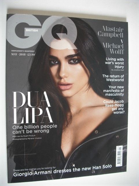 British GQ magazine - May 2018 - Dua Lipa cover