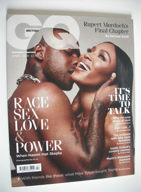 British GQ magazine - April 2018 - Skepta and Naomi Campbell cover