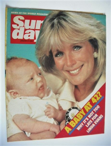 Sunday magazine - 27 January 1985 - Linda Evans cover