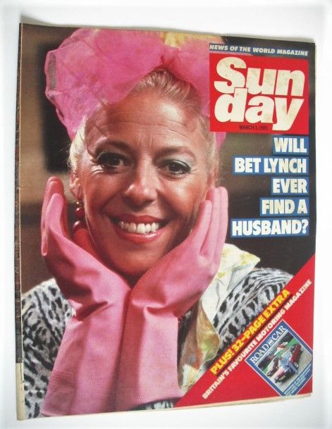 Sunday magazine - 3 March 1985 - Julie Goodyear cover