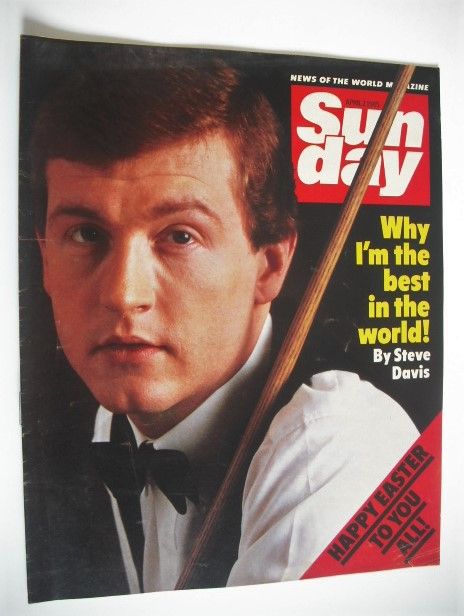 Sunday magazine - 7 April 1985 - Steve Davis cover