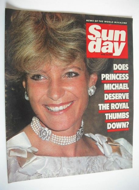 Sunday magazine - 14 April 1985 - Princess Michael Of Kent cover