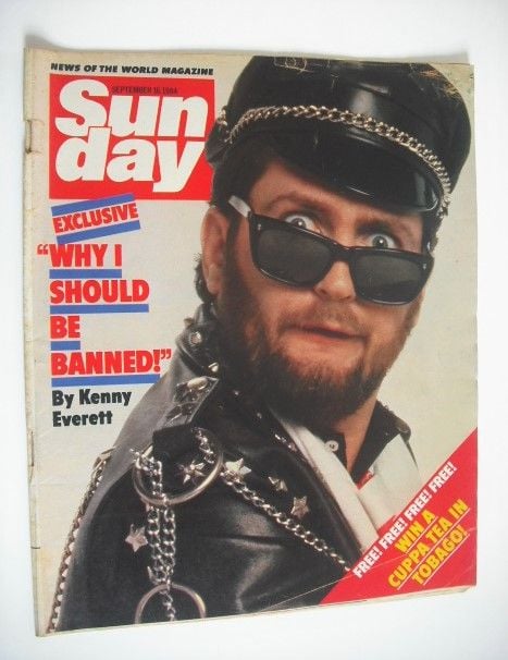 Sunday magazine - 16 September 1984 - Kenny Everett cover