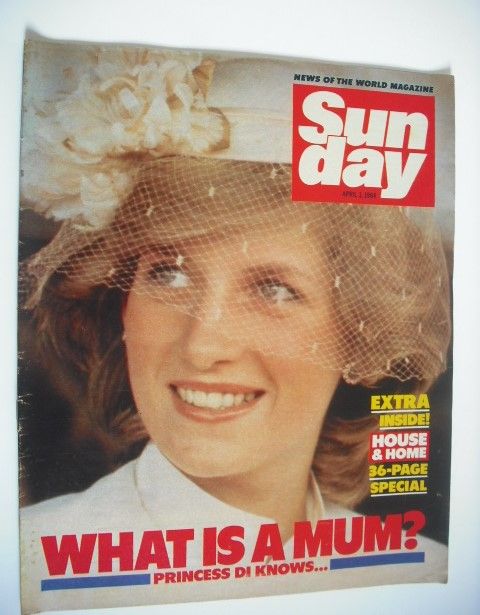 Sunday magazine - 1 April 1984 - Princess Diana cover