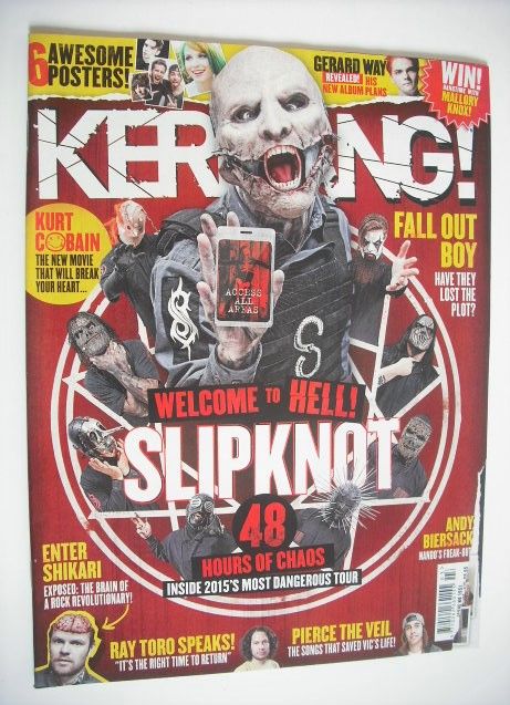 <!--2015-01-17-->Kerrang magazine - Slipknot cover (17 January 2015 - Issue