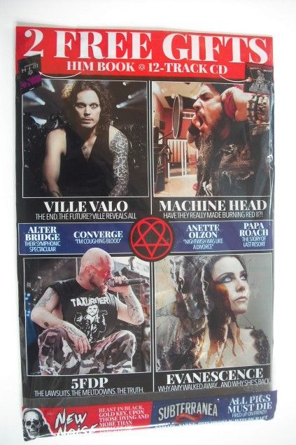 Metal Hammer magazine - HIM Ville Valo cover (December 2017)