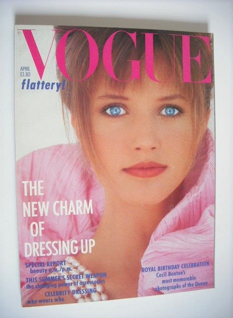 British Vogue magazine - April 1986