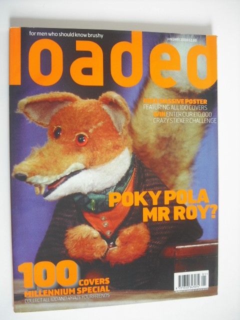 Loaded magazine - Basil Brush cover (January 2000)
