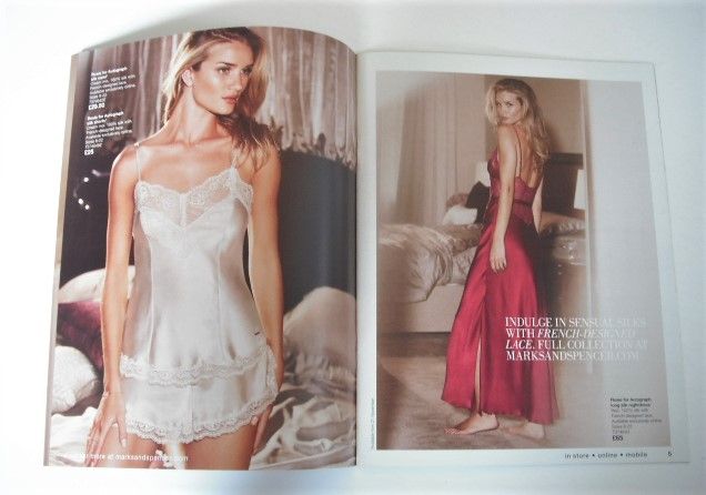 M&S Sleepwear brochure - Rosie Huntington-Whiteley (Autumn/Winter 2013)