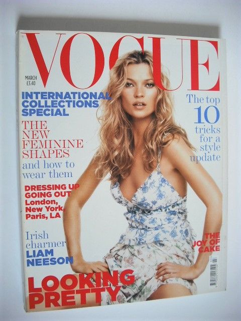 British Vogue magazine - March 2005 - Kate Moss cover