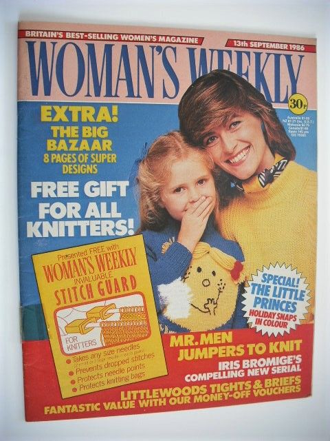 Woman's Weekly magazine (13 September 1986 - British Edition)