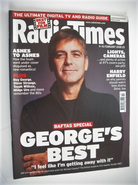 Radio Times magazine - George Clooney cover (9-15 February 2008)