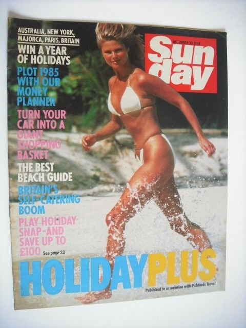 Sunday magazine - 30 December 1984 - Holiday Plus cover