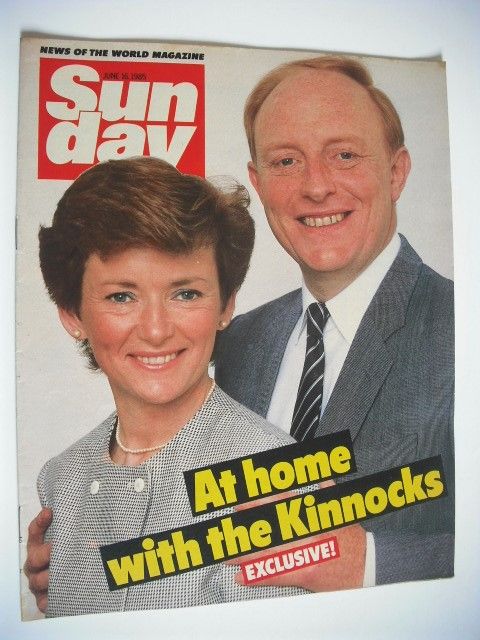 Sunday magazine - 16 June 1985 - Glenys and Neil Kinnock cover