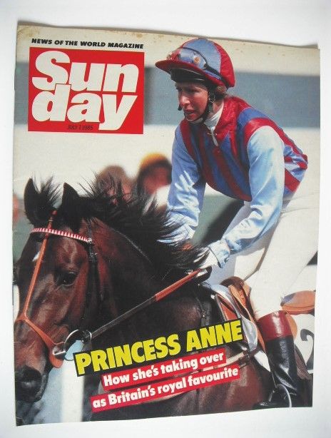 Sunday magazine - 7 July 1985 - Princess Anne cover