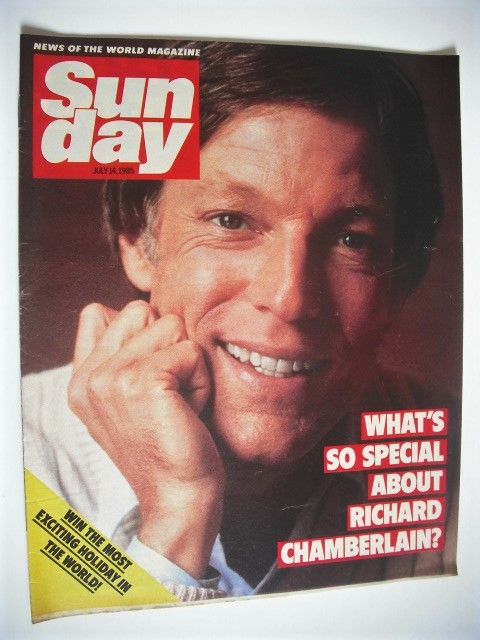 Sunday magazine - 14 July 1985 - Richard Chamberlain cover