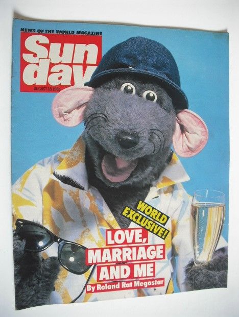 Sunday magazine - 18 August 1985 - Roland Rat cover