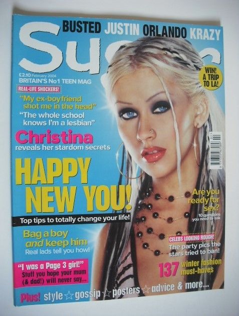 Sugar magazine - Christina Aguilera cover (February 2004)