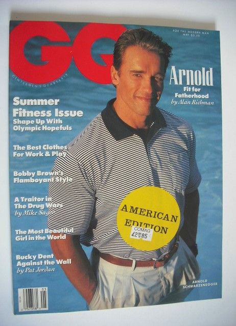 US GQ magazine - May 1990 - Arnold Schwarzenegger cover