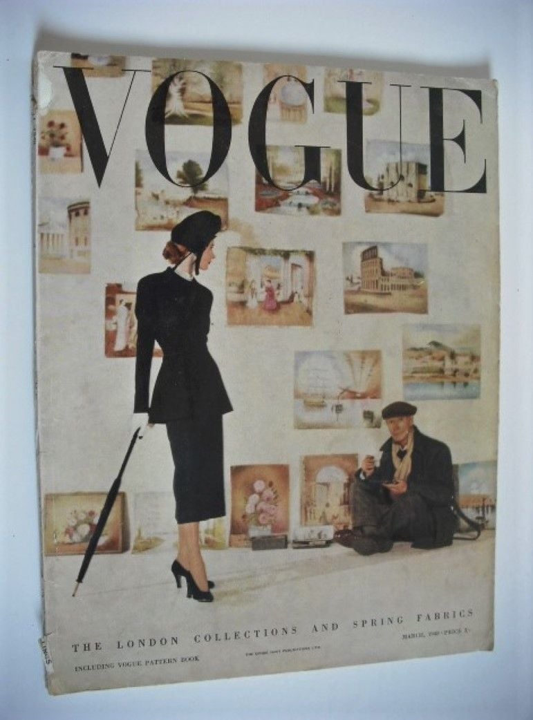 British Vogue magazine - March 1948 (Vintage Issue)