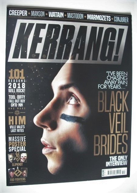 Kerrang magazine - Andy Biersack cover (6 January 2018 - Issue 1703)