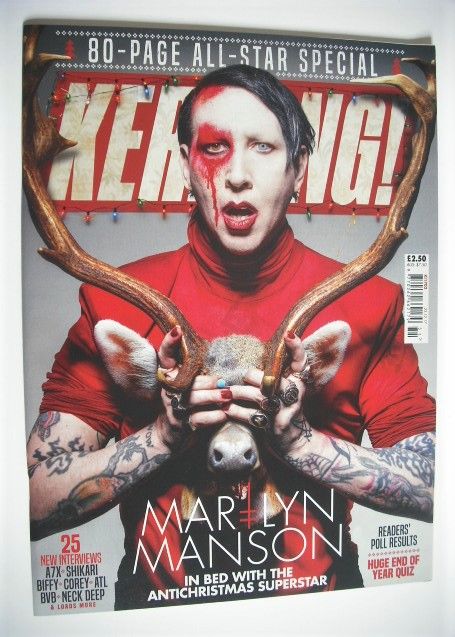Kerrang magazine - Marilyn Manson cover (23 December 2017 - Issue 1702)