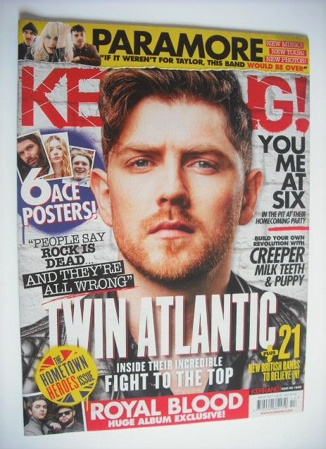 Kerrang magazine - Twin Atlantic cover (29 April 2017 - Issue 1668)