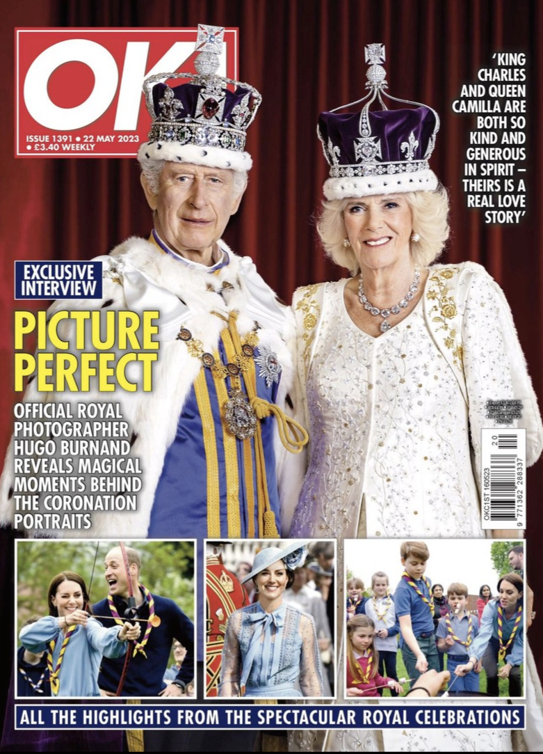 OK! magazine - King Chares III and Queen Camilla cover (22 May 2023 - Issue 1391)