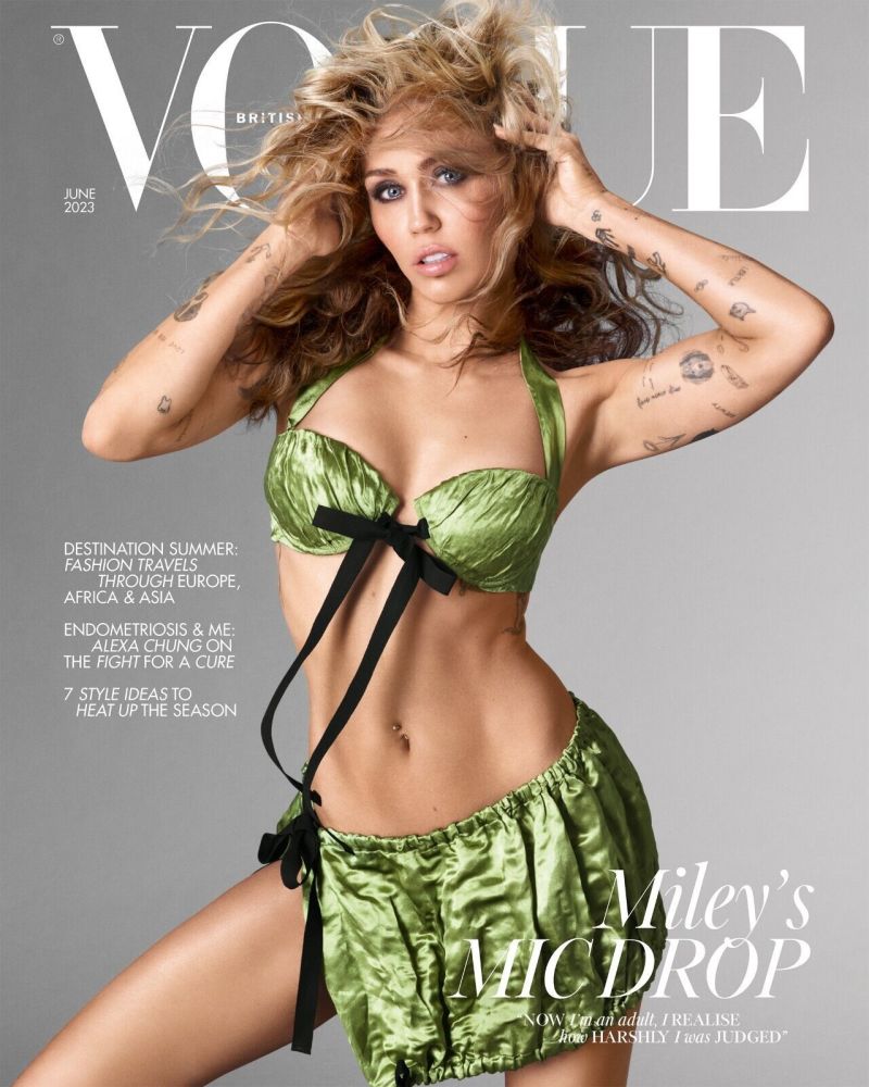 British Vogue magazine - June 2023 - Miley Cyrus cover