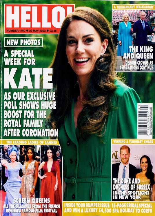 Hello! magazine - Kate Middleton cover (29 May 2023 - Issue 1790)